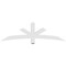 Ekena Millwork Alberta Architectural Grade PVC Gable Bracket, 72"W x 21"H x 4"D x 4"F, 7/12 Pitch GBP072X21X0404ALB00 - alternate 4